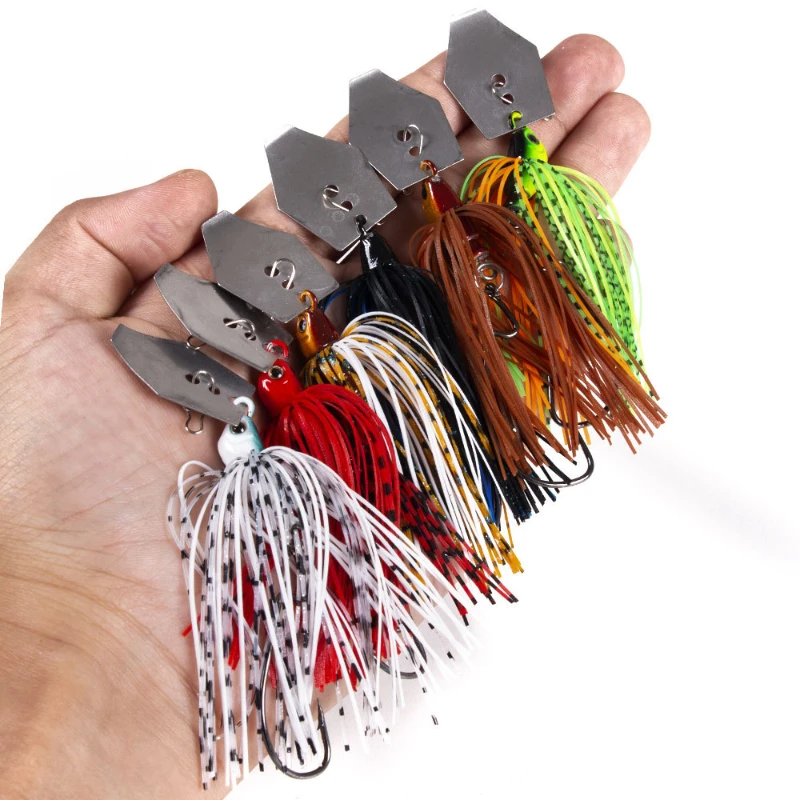 Fishing Lure Spinnerbait - 6 قطعة/المجموعة Chatterbait الصيد السحر عدة