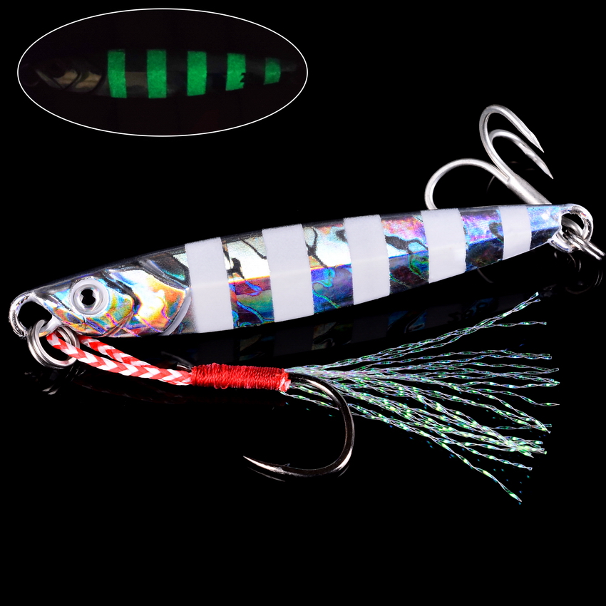 10 قطعة طعم صيد معدن 7 جرام 10 - مراجعة Fishing Lure Spoon وسعره